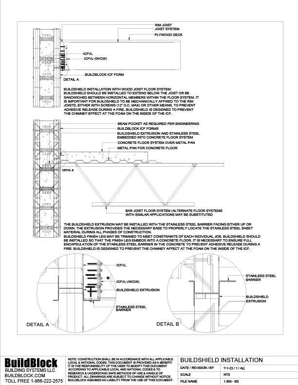 1.904 BS BuildShield Installation (DWG) BuildBlock Insulating