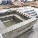 ICF pool with concrete Jacuzzi 