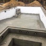 ICF pool with concrete Jacuzzi 