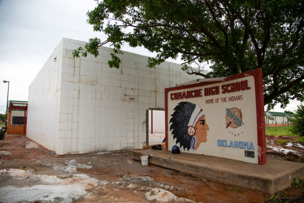 ICF safe room at Commanche High School