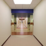 Reinforced safe interior school hallway