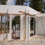 Bracing on the inside of the structure