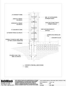 Block best sale stem wall