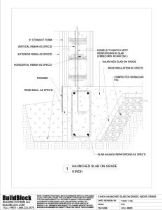 3.014 - BB800 8 inch Haunched Slab on Grade Above Grade (DWG ...