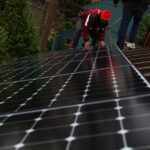Solar panel installation