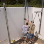 Attaching bracing to the wall