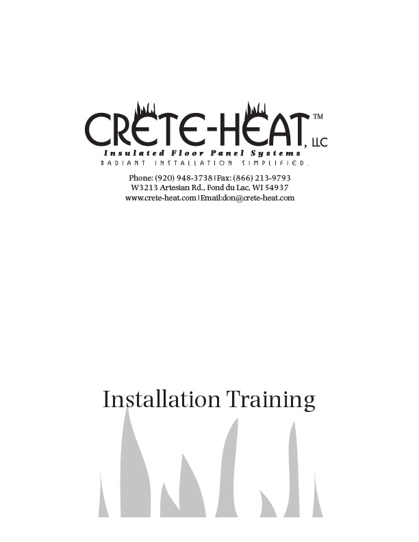 CreteHeat Installation Guide - BuildBlock Insulating Concrete Forms