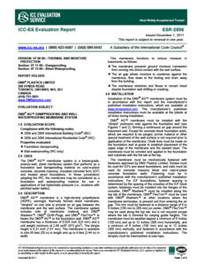 DMX ICC - ES Evaluation Report - BuildBlock Insulating Concrete Forms