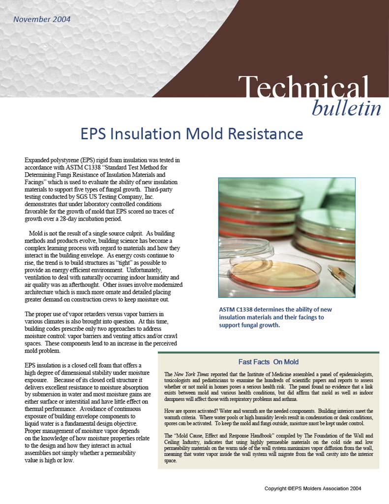 EPSIAEPS Insulation Mold Resistance BuildBlock Insulating Concrete Forms