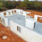 Cleaned jobsite after walls are poured and bracing taken down
