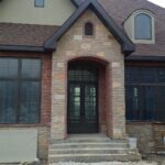Home with exterior finishes