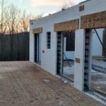Door openings ready for bucking. 