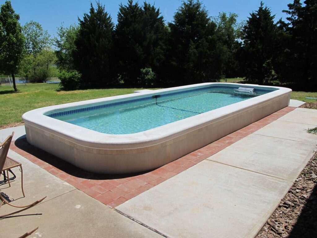 build a concrete block pool