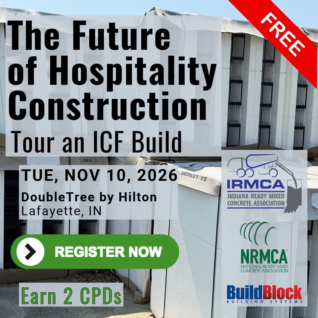 IRMCA future of hospitality construction event flyer