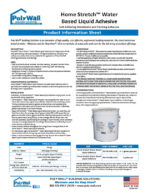 PolyWall Water Based Liquid Adhesive Information