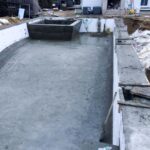 ICF pool after concrete is poured