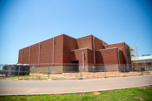 ICF storm shelter gymnasium for Purcell public schools.
