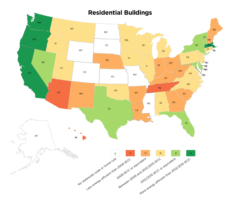 2018 Residential Code Adoption by State