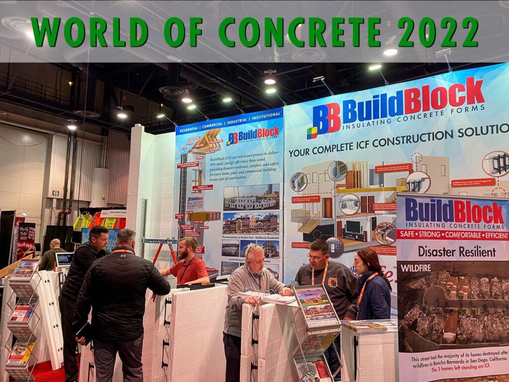 World of Concrete 2022 BuildBlock Insulating Concrete Forms