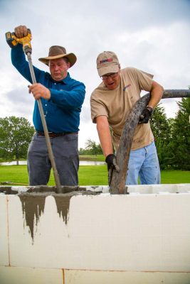 Pouring the ICF Walls