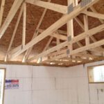 ICF walls and roof trusses