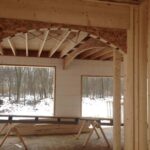 Exterior ICF walls and interior wood framing