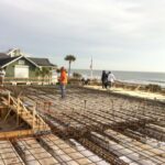 Atlantic Beach House during construction